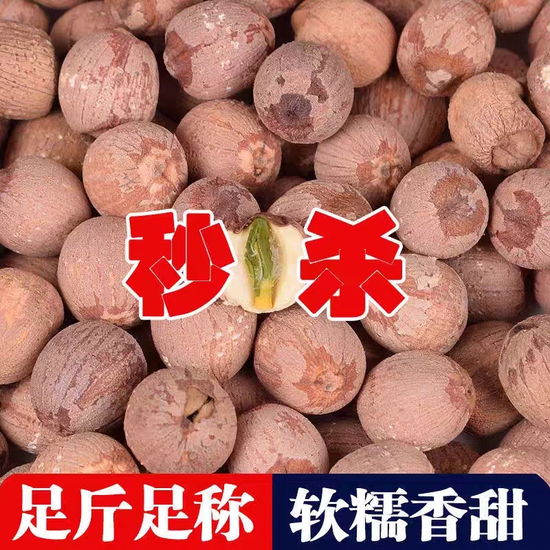 特级带芯红莲子500g无硫湘潭红皮莲子农家湖南特产湘莲有芯粉糯