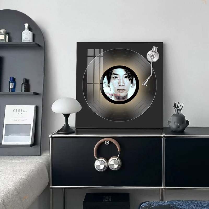 陶喆专辑封面蓝牙音响装饰画音乐酒吧明星挂画送朋友礼物客厅摆画