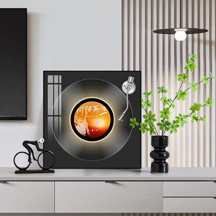 华晨宇黑胶唱片发光音响挂画歌手明星周边专辑封面装饰画客厅摆画