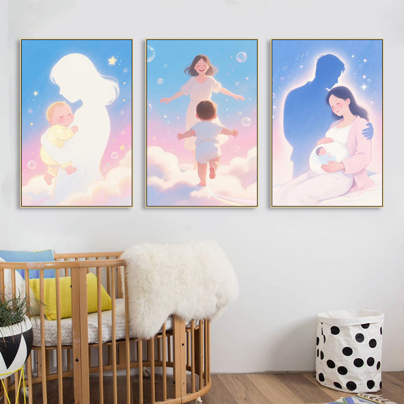 月子中心小宝挂画医院母婴