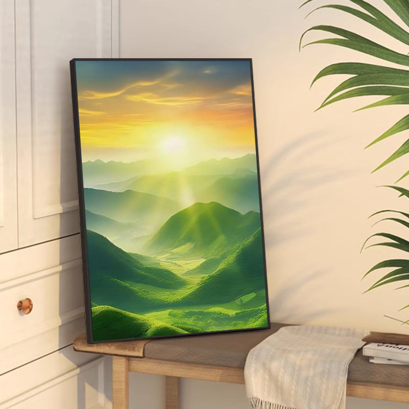 日出东方风景装饰画餐厅客厅