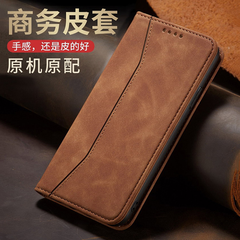 磁吸翻盖式适用红米note12pro手机壳13pro皮套软redmi-note14电话12por保护套插卡钱包收纳卡全包防摔男女款