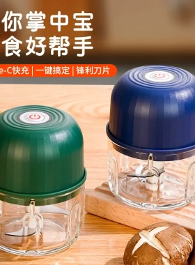 电动捣蒜器Type-c充电料理机绞辅食蒜泥器料理机