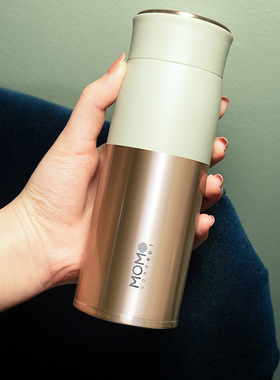 MOMO保温杯女生316不锈钢高颜值咖啡杯便携随行水杯子男车载商务