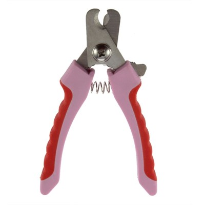 1pcs pink handle pet dog cat nail clippers scissors grooming