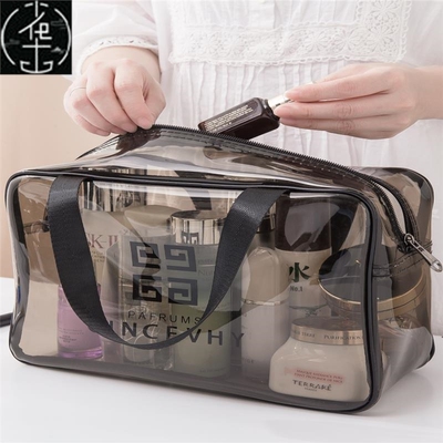 PU Travel Storage Bag Cosmetic Makeup Washbag Clear Handbag