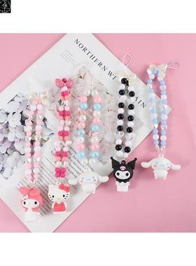 Doll Strap Diy Phone Case Chain Handmade Beaded Pendant