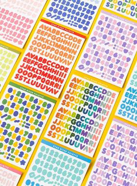 2 Sheets Self Adhesive Alphabet Letters Numbers Stickers kid