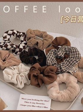 3/5/Pcs Silk Scrunchies Print Scrunchie Set Elastic 大肠发圈