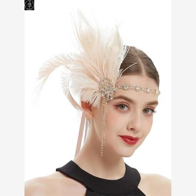 1920s羽毛头饰flapperco