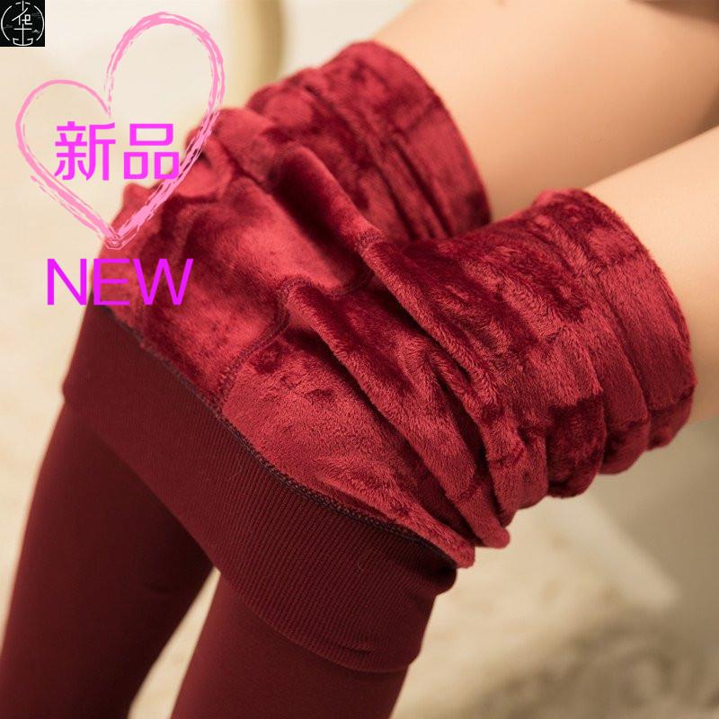 200g  winter plus velvet leggings warm pants Women's pants