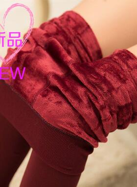 200g  winter plus velvet leggings warm pants Women's pants