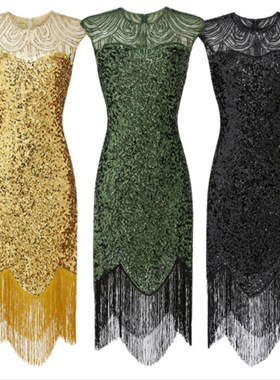 Deco Flapper InspiredRoaring 20s Great Gatsby Dress Vestidos