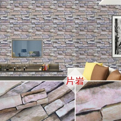 3D self-adhesive wall tiles antique brick wallpaper adhesive