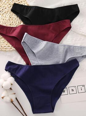 Women Cotton Underwear 3Pcs/set Comfortable Panties 三件内裤