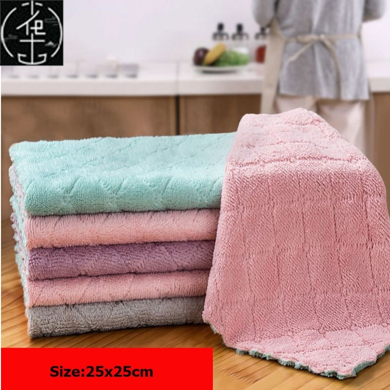 Micro Fiber Cleaning Cloth Rags Water Absorption Non-Stick O