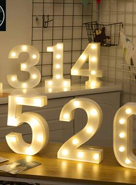number 1-9 Alphabet 26 Letters Lights LED Light Up party