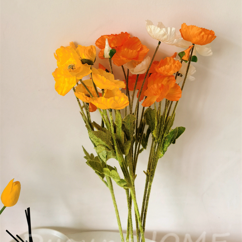 太漂亮了！ins风韩系植绒仿真花