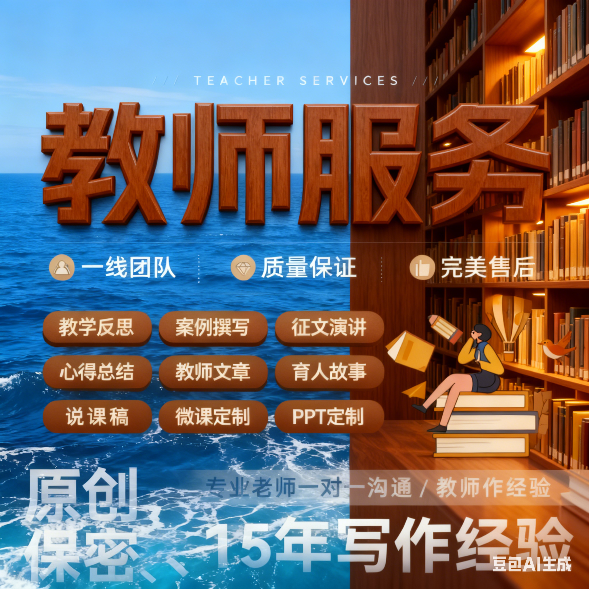 教师服务一对一定制教学设计案例ppt育人故事说课稿说题微课原创