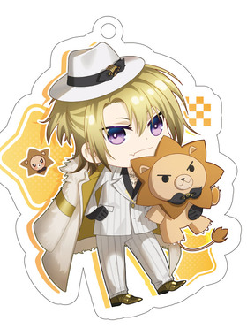 Luxiem彩虹社同人二次元周边Vox/Ike/Luca透明亚克力钥匙扣挂件