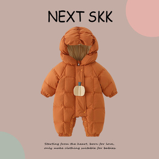 英国NEXT 婴幼儿外出棉袄可爱连体衣宝宝保暖洋气羽绒棉服 SKK冬季
