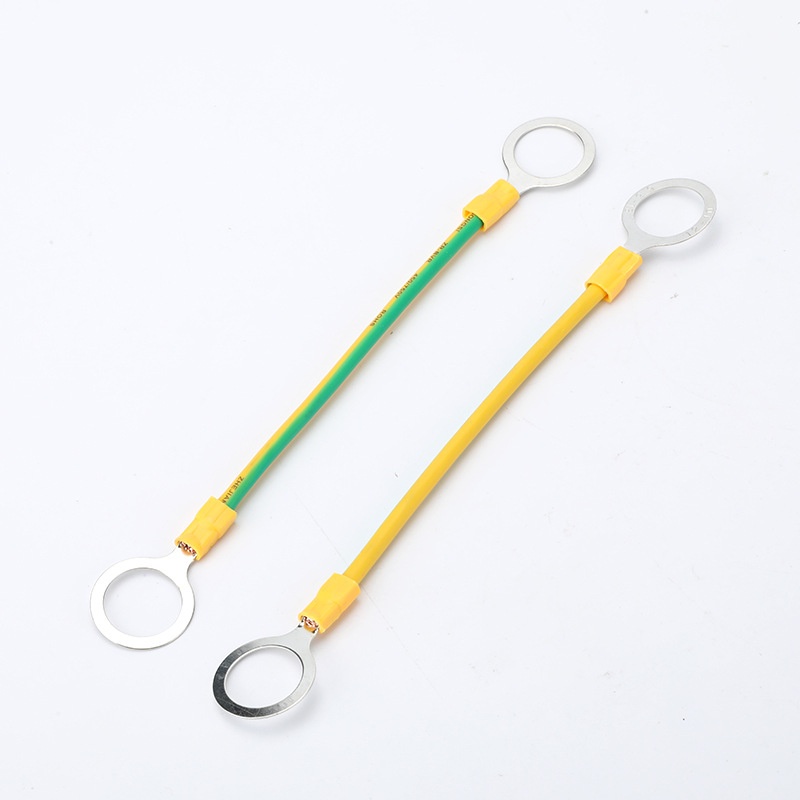 法兰电箱光伏接地线  光伏接地线配电箱跨门线桥架法兰跨接线