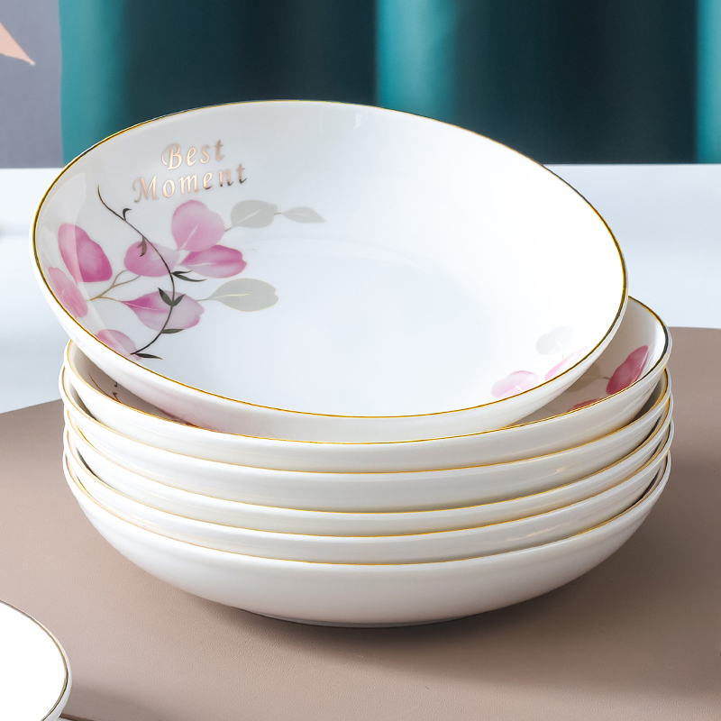 【轻奢金边】高颜值陶瓷盘子