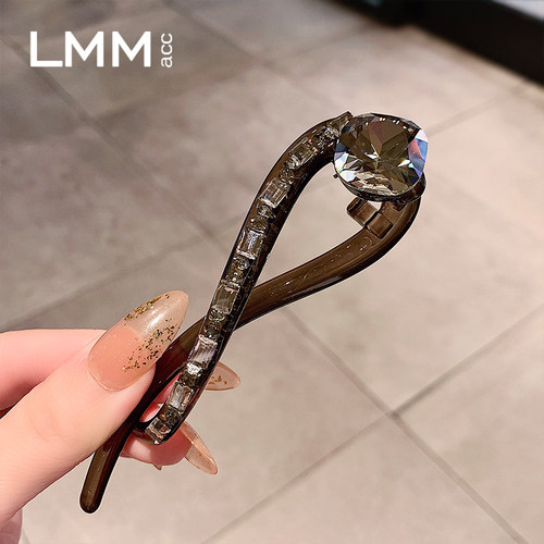 2025新款轻奢水晶大号扭扭夹