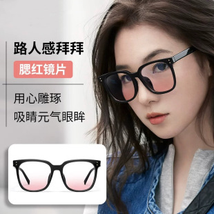 复古男女款 美式 黑框茶色墨镜女高级感拍照防晒太阳眼镜女防紫外线