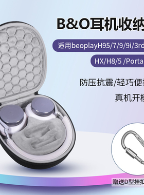 适用B&Obeoplay耳机收纳包头戴式H95 H7 H9 H9i 3rd Gen HX H8 H5 Portal耳机包防摔抗压H100硬壳保护盒