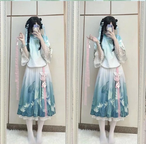 西施诗语江南cos服王者荣耀cosplay民国少女民族风全套装服装现货