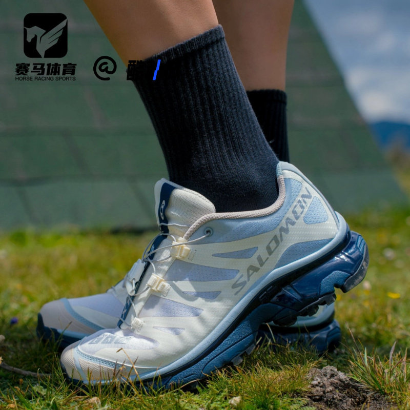 SALOMON萨洛蒙XT-4 OG 珍珠灰蓝男女缓震耐磨休闲跑步鞋L45473600