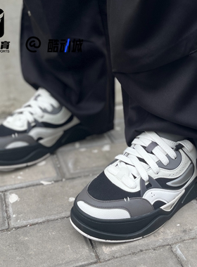 FILA斐乐50-50白黑男子潮流百搭滑板鞋运动休闲鞋T12M432201FLB