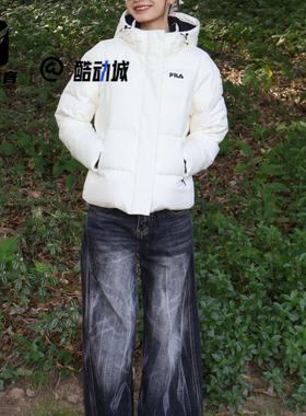 FILA斐乐HERITAGE云菇白女子舒适百搭保暖羽绒服F11W448901FWT
