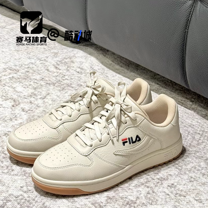 斐乐fx100燕麦棕色经典百搭板鞋