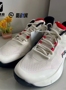 FILA斐乐court白色男专业舒适百搭回弹低帮网球鞋 A12M531507F-CD