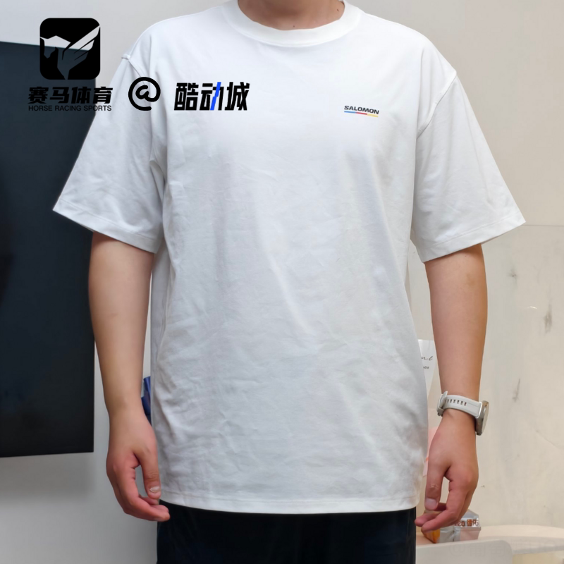 萨洛蒙UNI白色时尚潮流短袖T恤