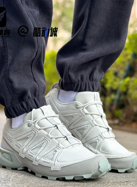 Salomon萨洛蒙 Speedcross 3灰色男子舒适耐磨低帮跑步鞋477468