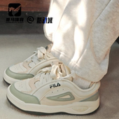 FILA斐乐MIX2舞动鞋 2白绿女子复古百搭运动休闲板鞋 F12W412201FWS