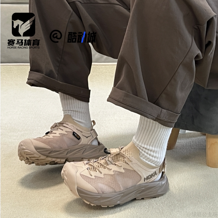 HOKA HOPARA 霍帕拉2沙色女子户外防水网布溯溪鞋1147670-SSDD