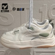 运动休闲鞋 FILA斐乐律动鞋 米白男子百搭轻便板鞋 F12M522212FCA
