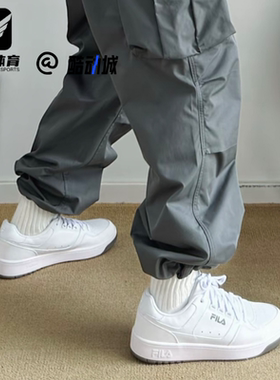 FILA斐乐 TARGA 1+圆盾鞋男子白透气休闲运动网球鞋A12M531005FCD
