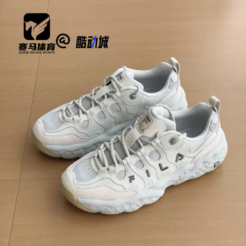 斐乐松饼鞋雾霾灰复古运动休闲鞋