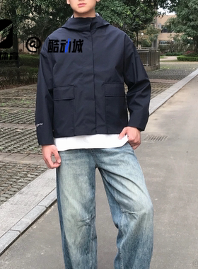 KOLON SPORT可隆 黑色男女舒适户外防水防风夹克外套TVJJS24452