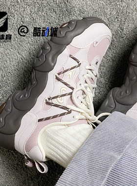 FILA斐乐猫爪六代淡灰紫女子舒适耐磨休闲老爹鞋F12W542151FGA