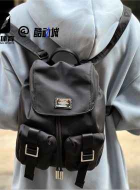 FILA斐乐 黑色女子户外百搭通勤书包双肩包电脑包F13W449170F-BK