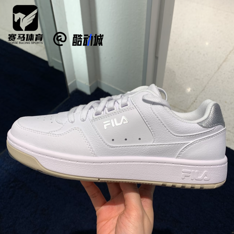 FILA斐乐 TARGA 圆盾鞋女子白色时尚舒适生活网球鞋A12W531005FWT
