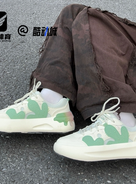 FILA斐乐CACTI 仙掌鞋白绿女子时尚休闲低帮板鞋F12W531208FSQ