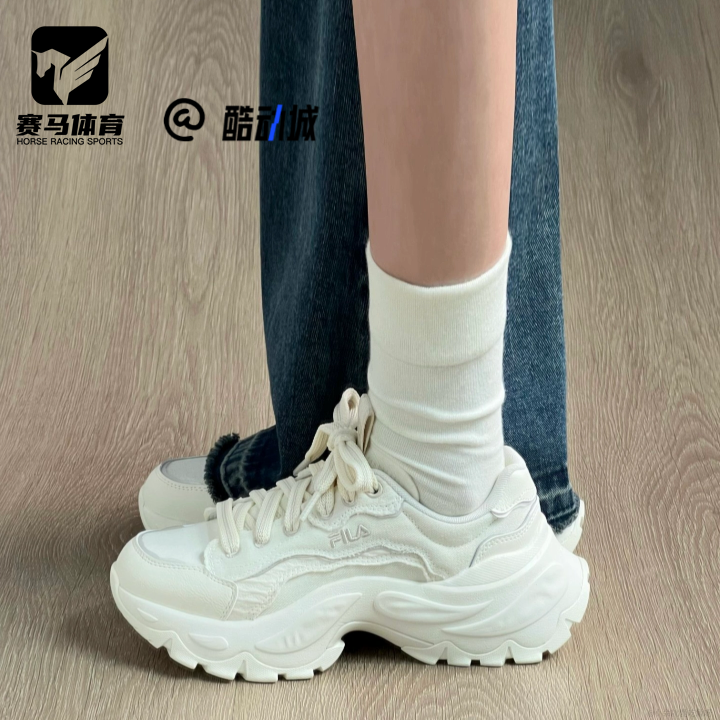 斐乐鱼刺4代女子帆布鞋老爹鞋