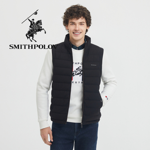 SMITHPOLOV斯密特保罗羽绒服马甲男秋冬新款立领外穿保暖背心马夹